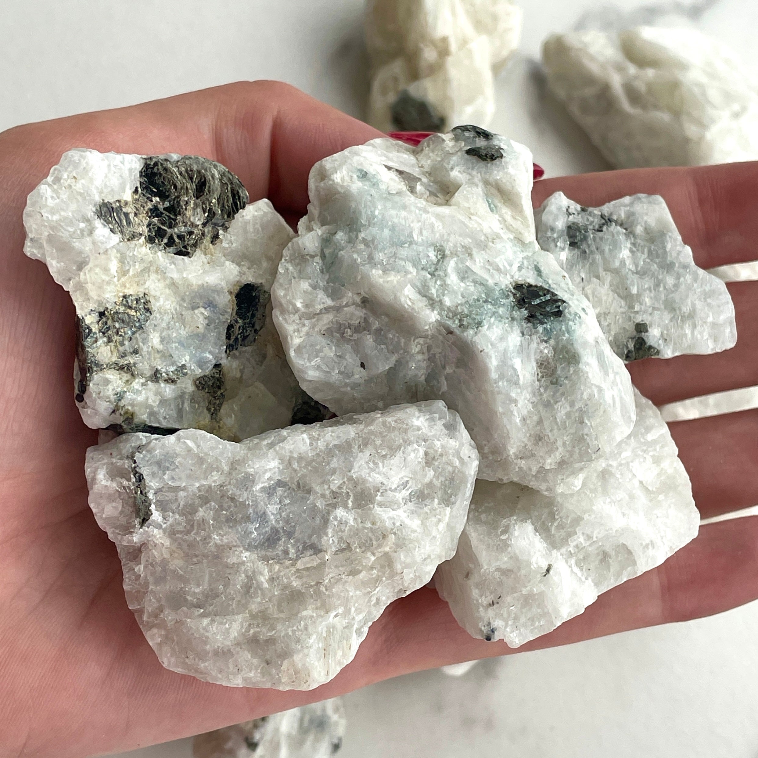 Rainbow Moonstone Rough 250gms (5-7 pc)
