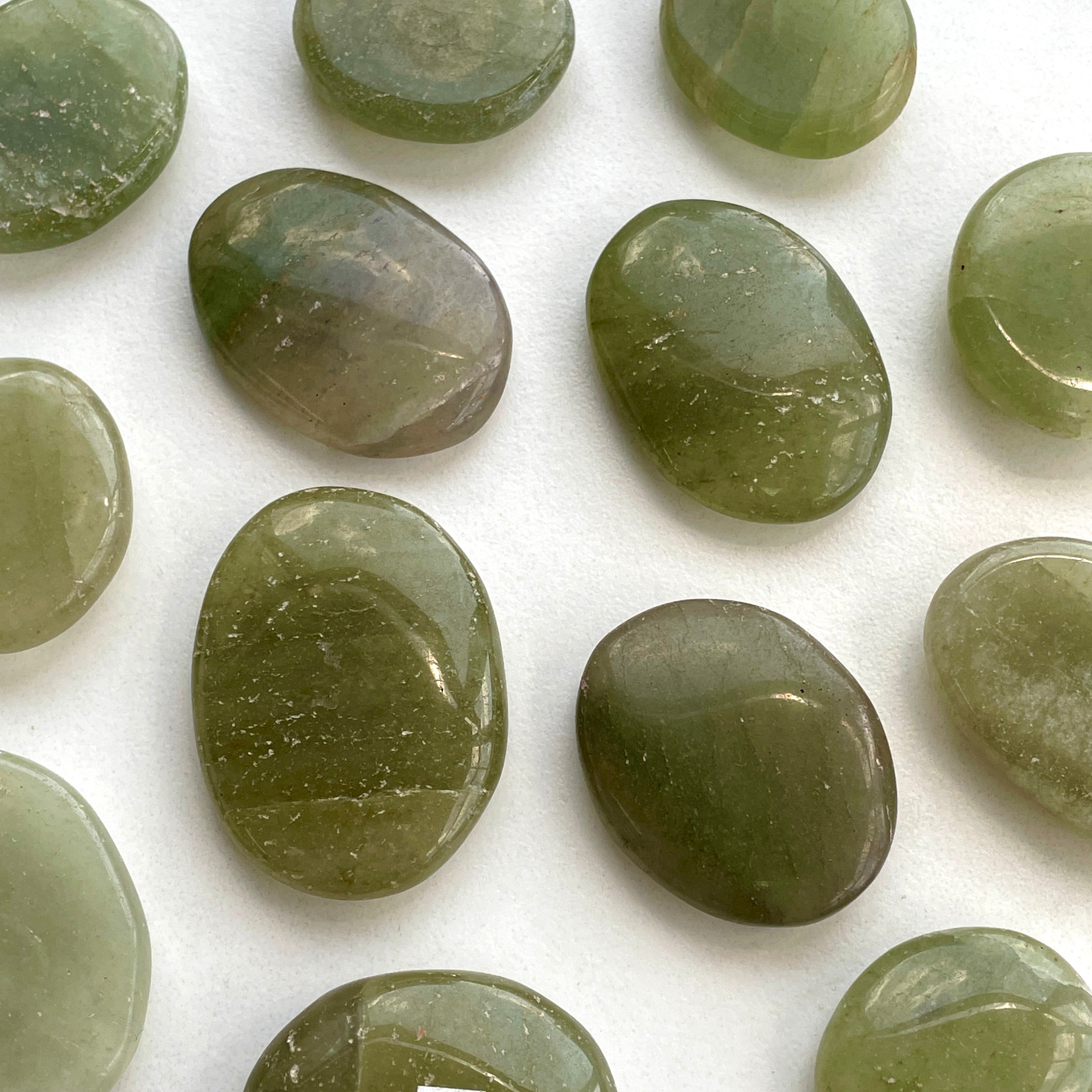 Green Aventurine (Light) Palmstone (IN)