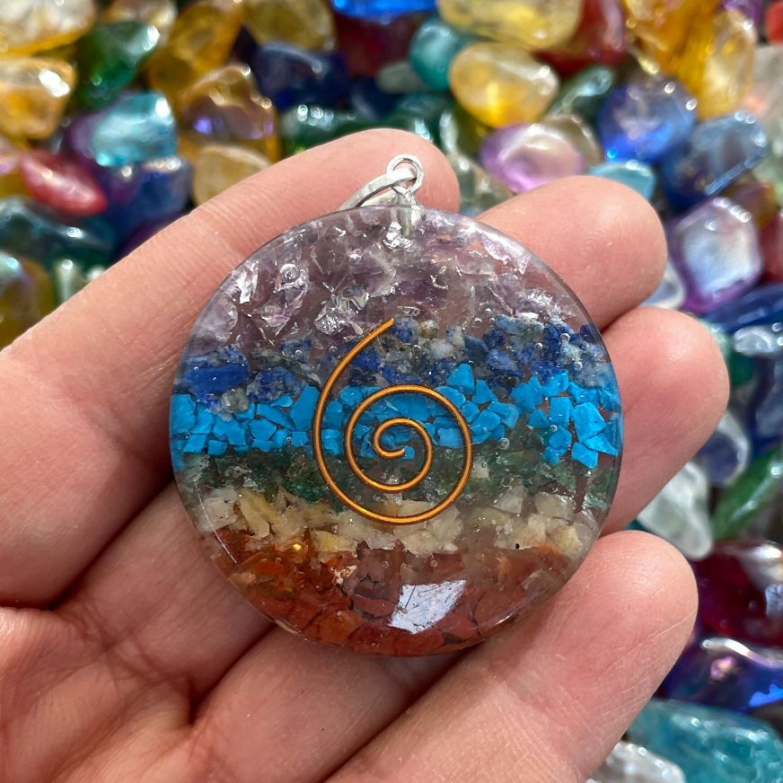 Orgonite Chakra Pendant - Circle