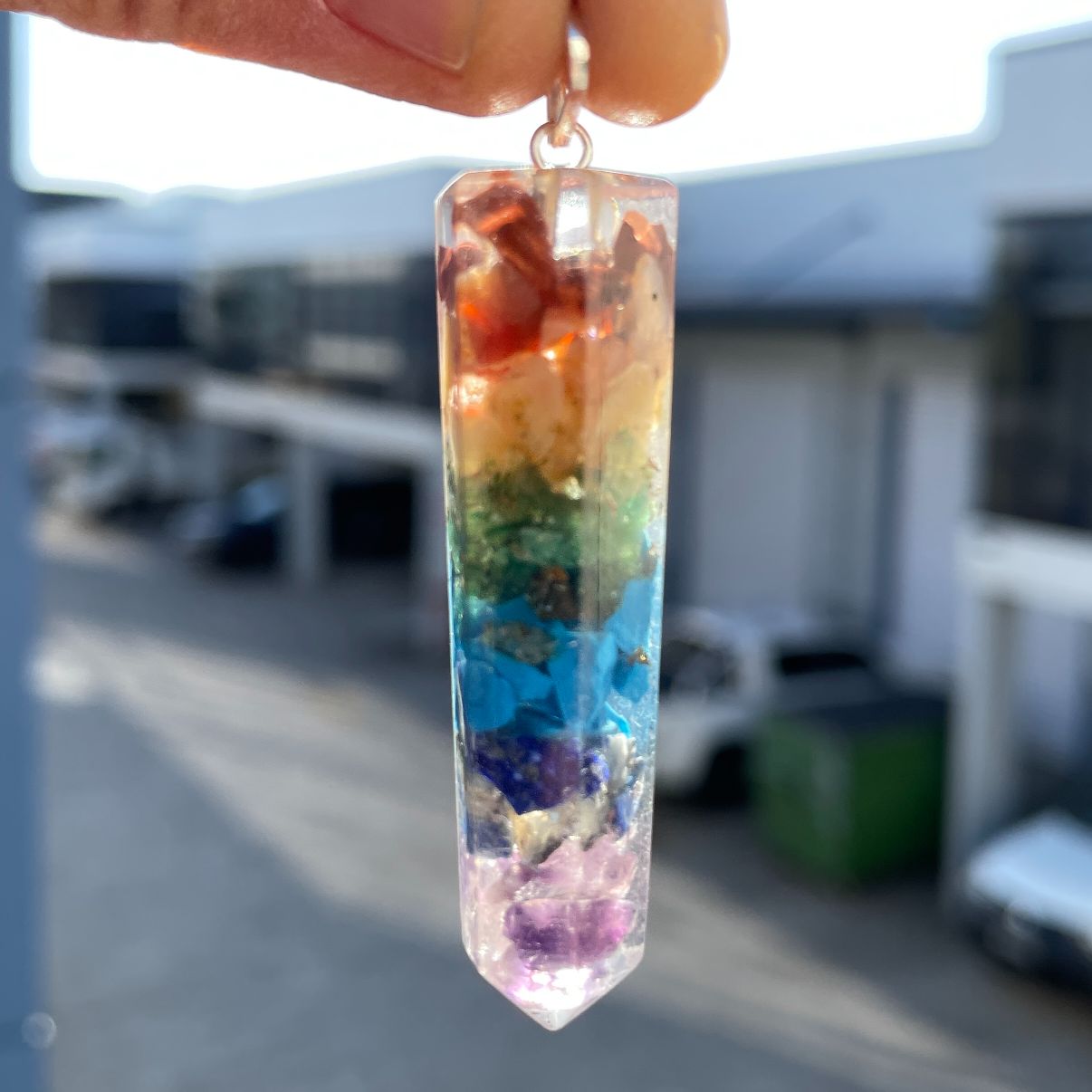 Orgonite Chakra Pendant - Point