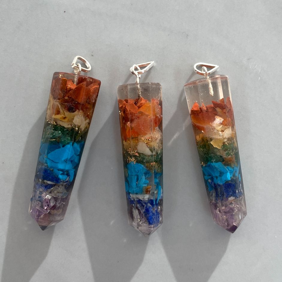 Orgonite Chakra Pendant - Point