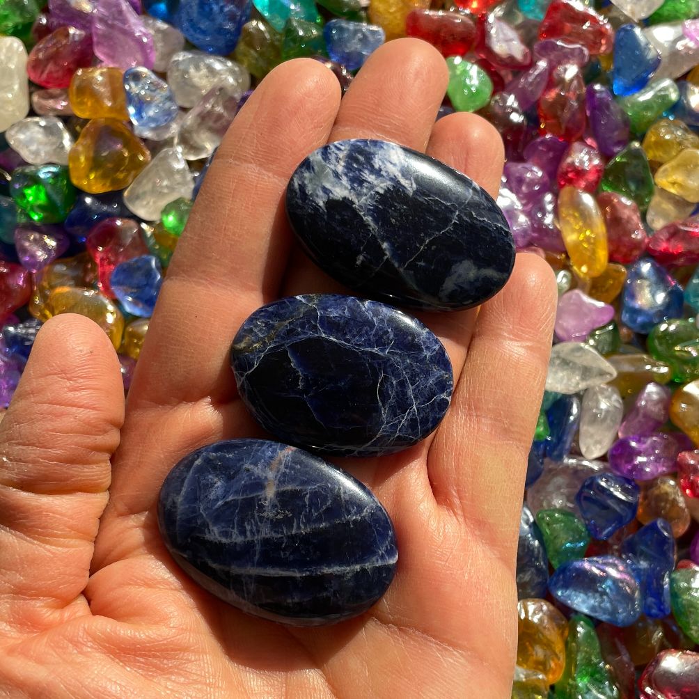 Sodalite - Small Palm Stone (IN)