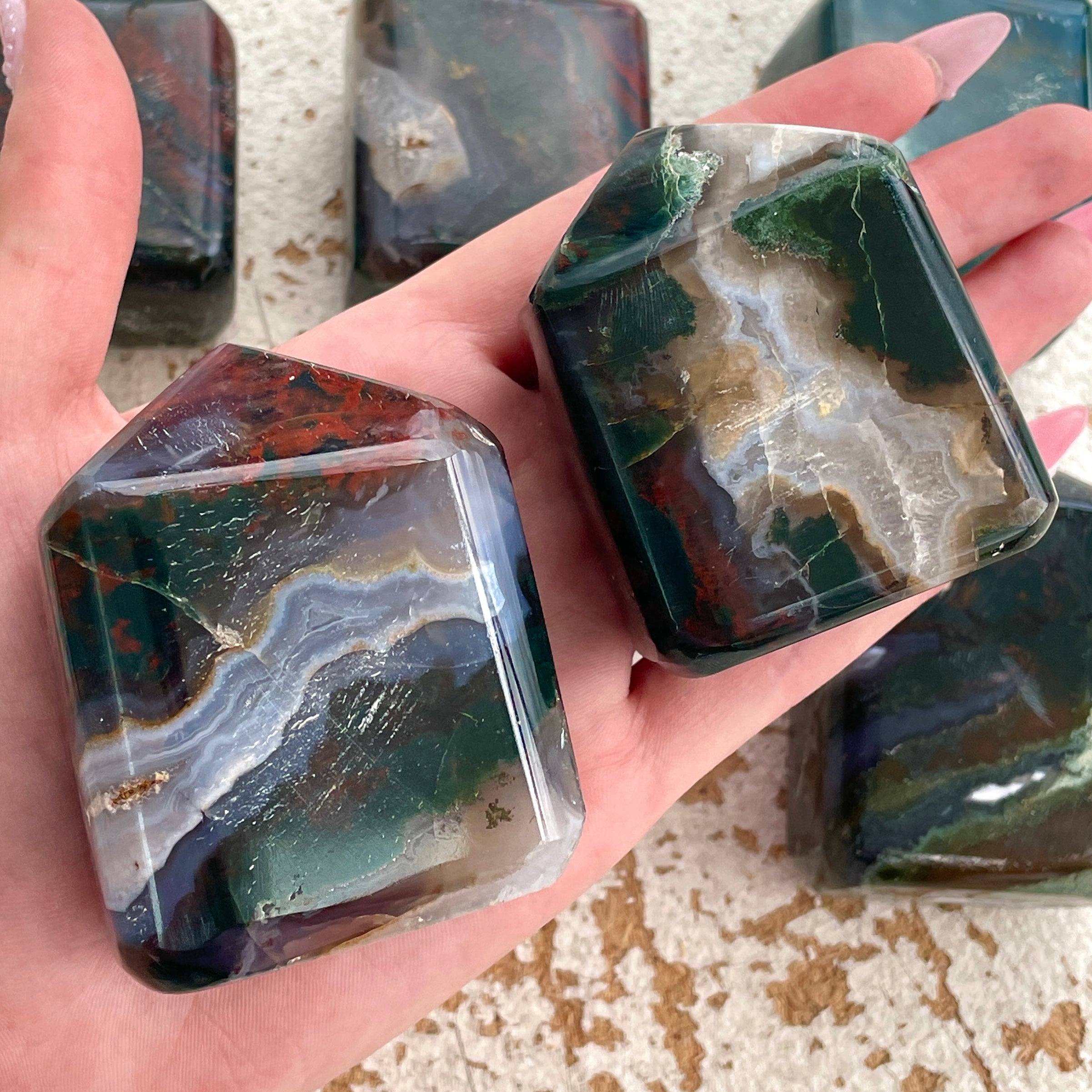 Bloodstone Freeform - 1pc