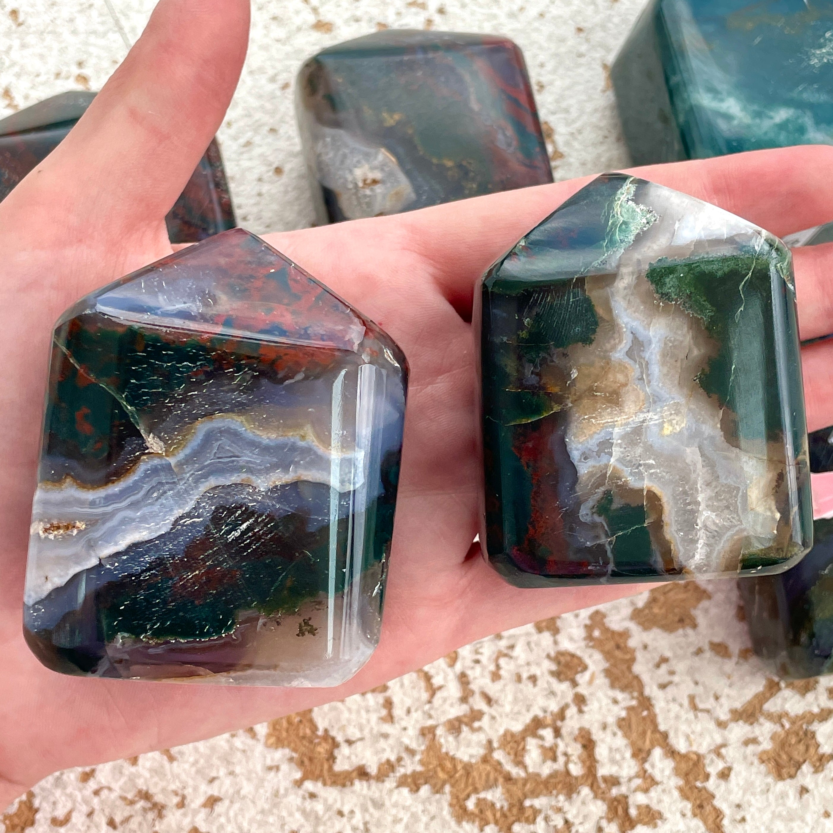 Bloodstone Freeform - 1pc