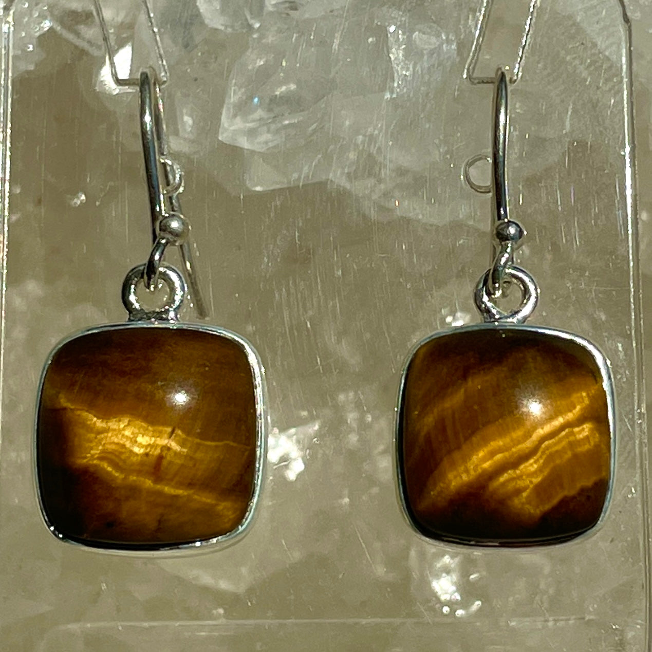 Tigers Eye Earrings - B