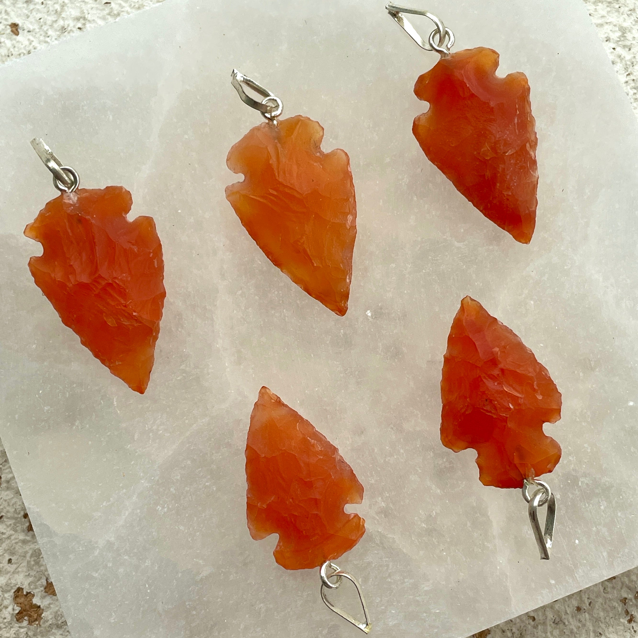 Arrowhead Pendant Carnelian