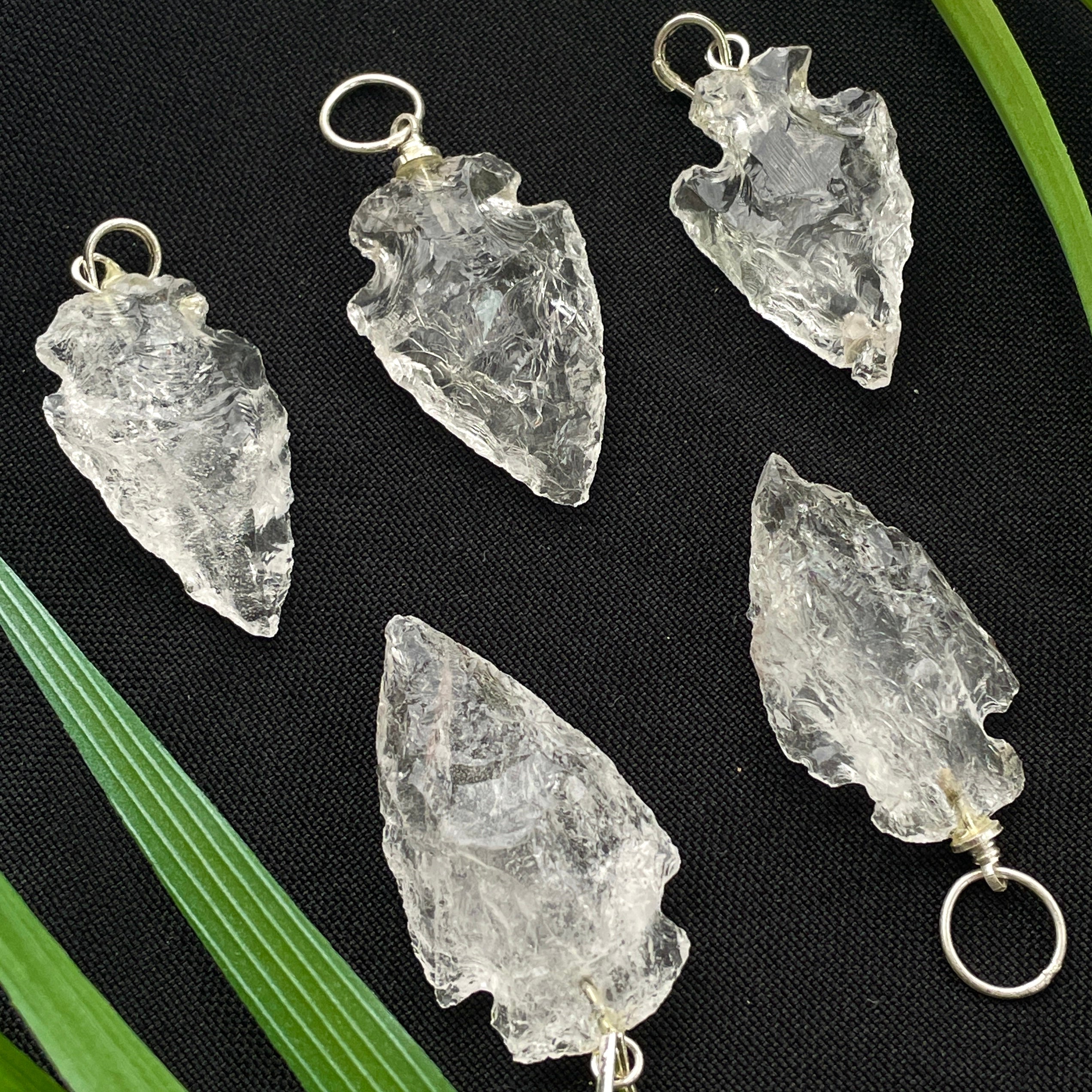 Arrowhead Pendant Clear Quartz