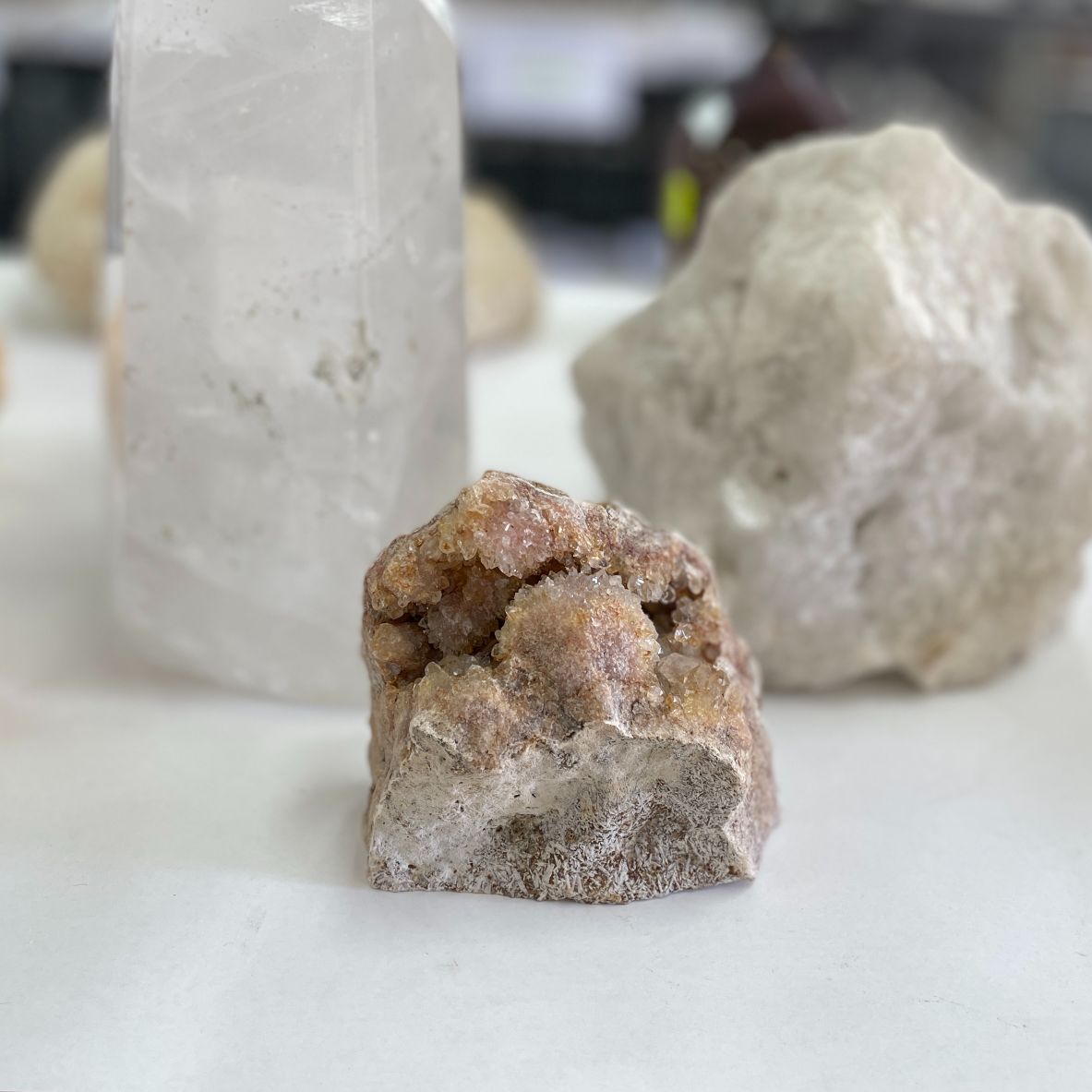 Pink Amethyst Cluster - 16
