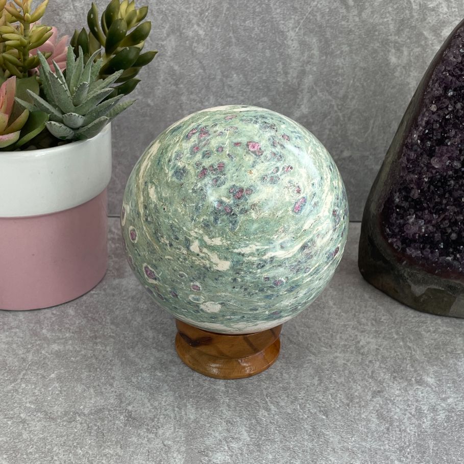 Ruby In Fuchsite - Large Sphere - 03