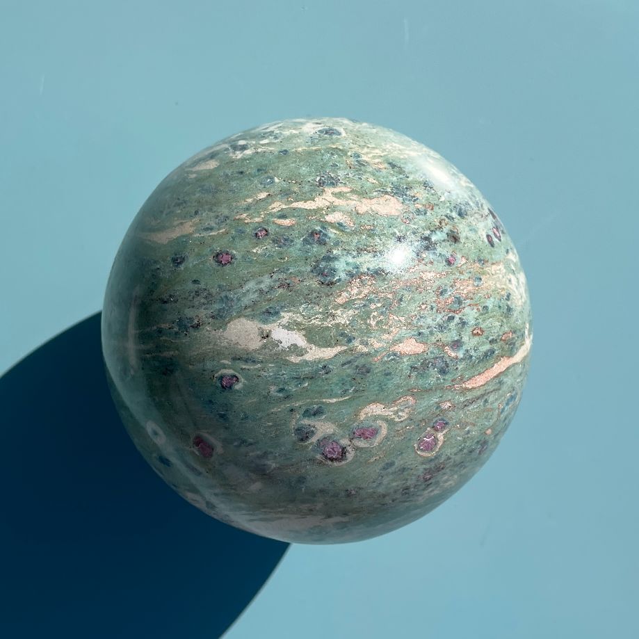 Ruby In Fuchsite - Large Sphere - 03