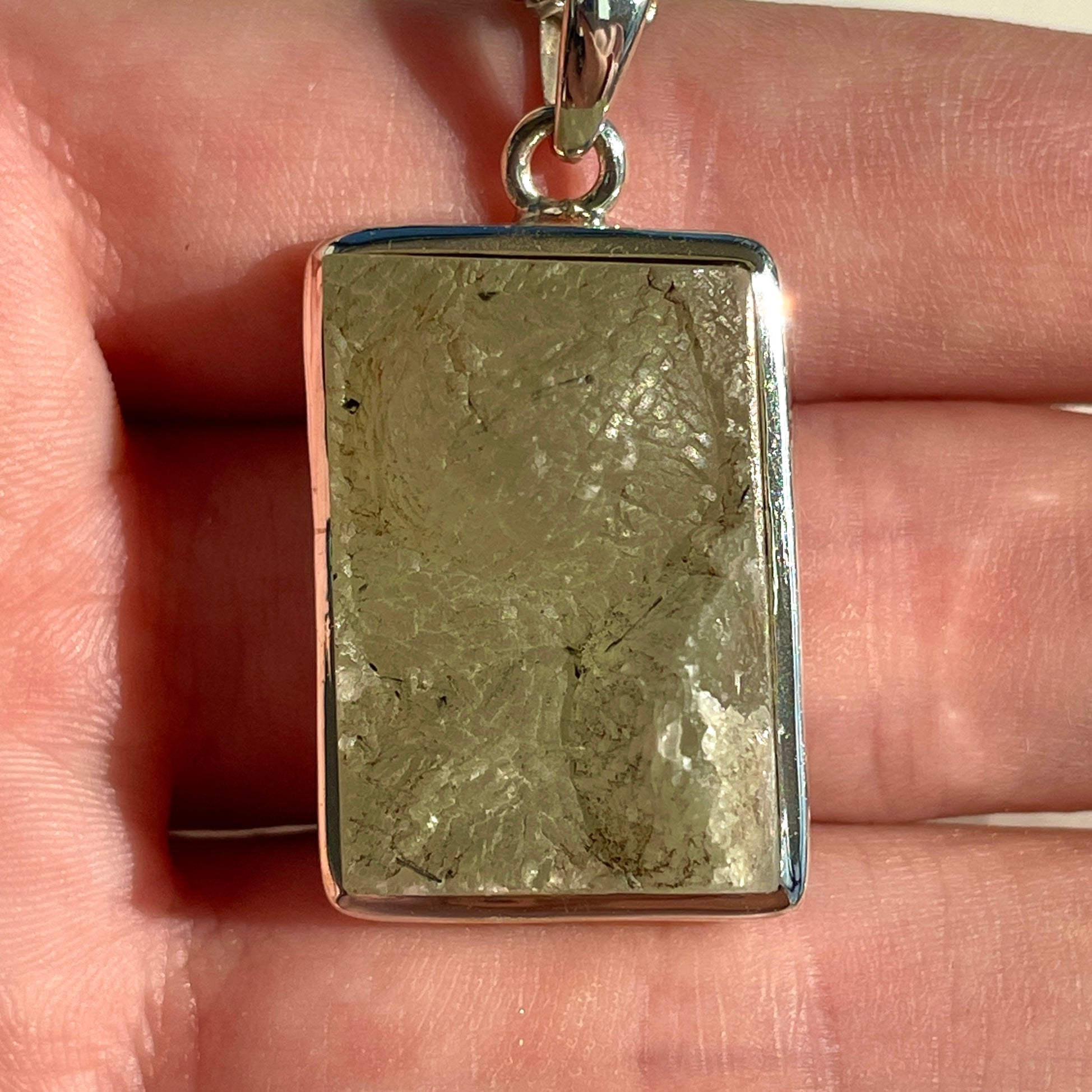 Prehnite Silver Pendant - SP108