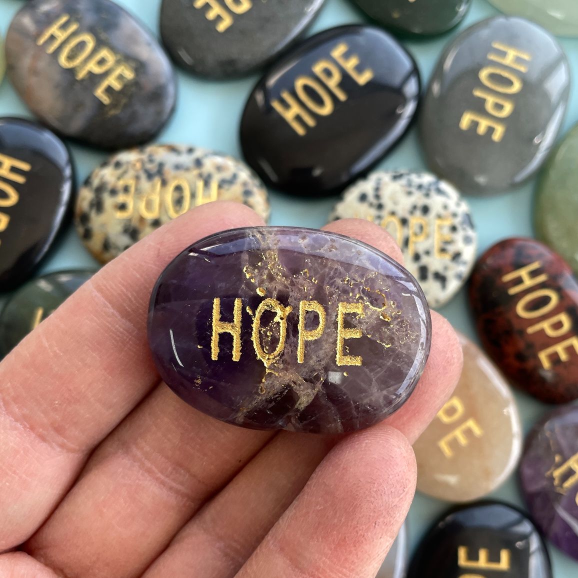 Word Palmstone - Hope - 1pc