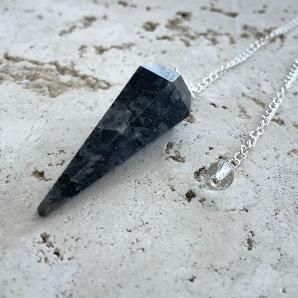 Larvikite Faceted Pendulum