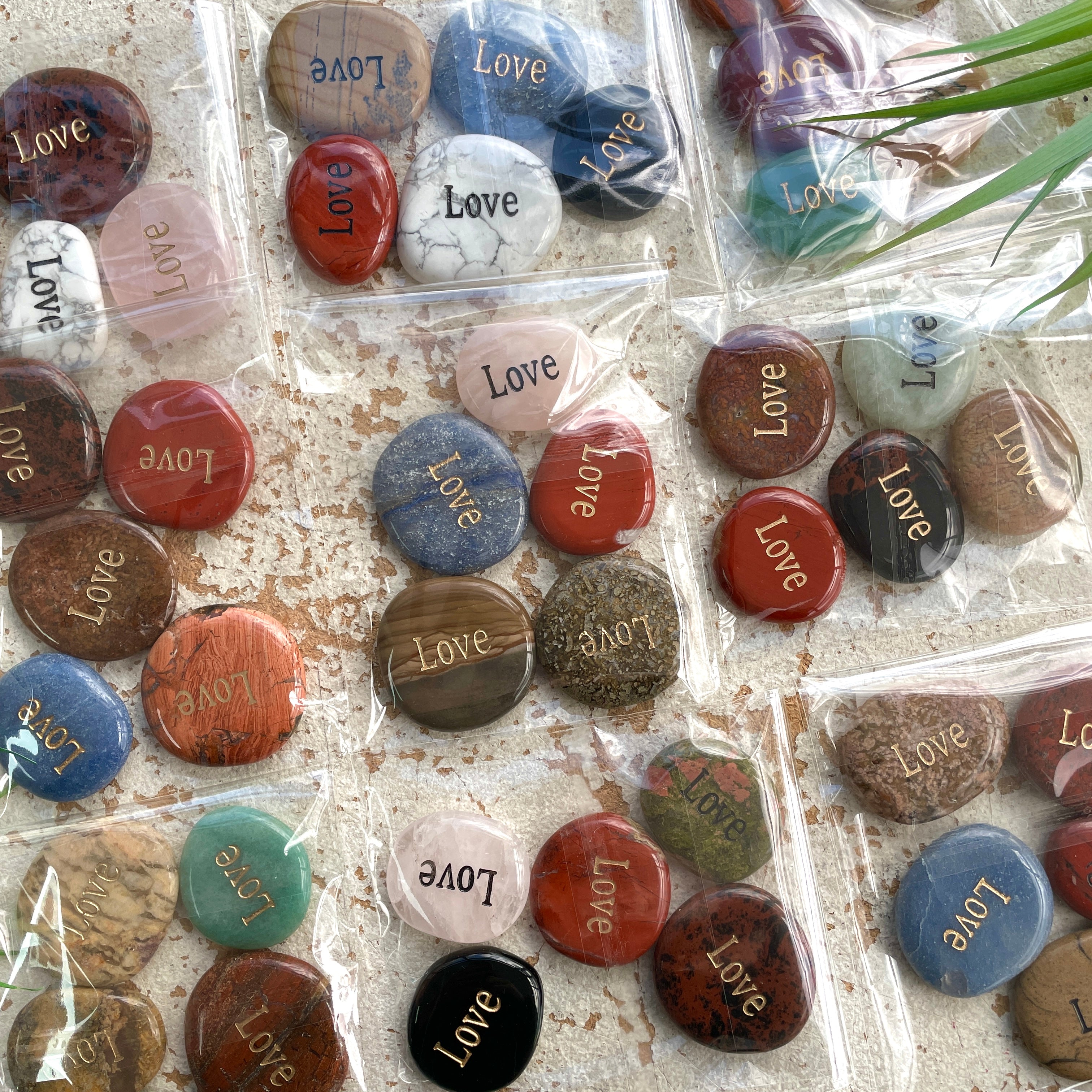 Love Word Stone - Assorted 5pc