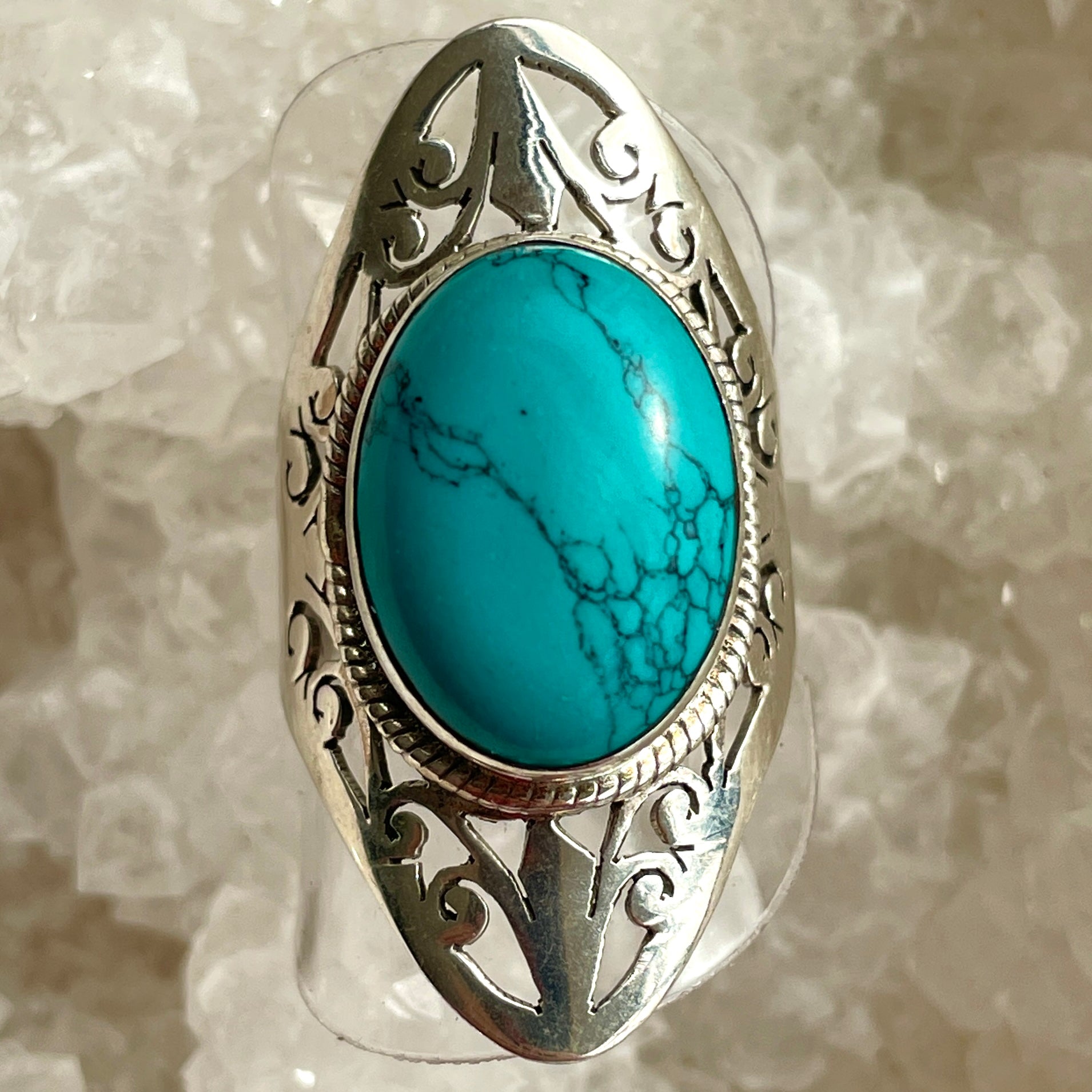 Turquenite Sterling Silver Ring - Sz9 TU1