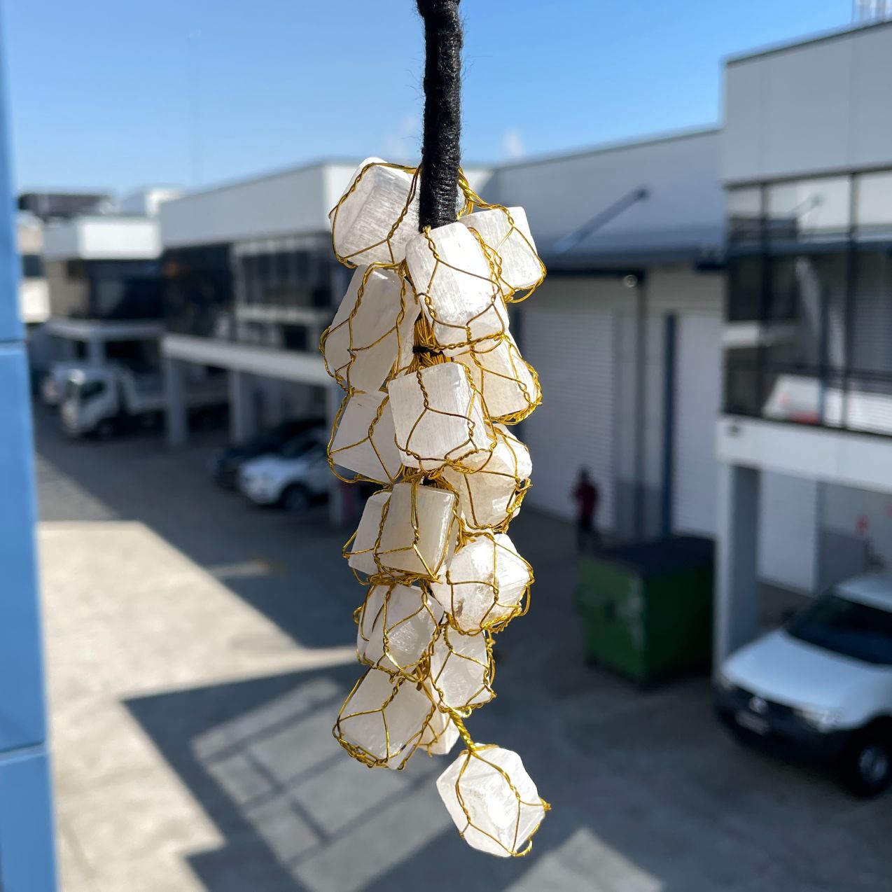 Mini Tumble Hanger - Selenite