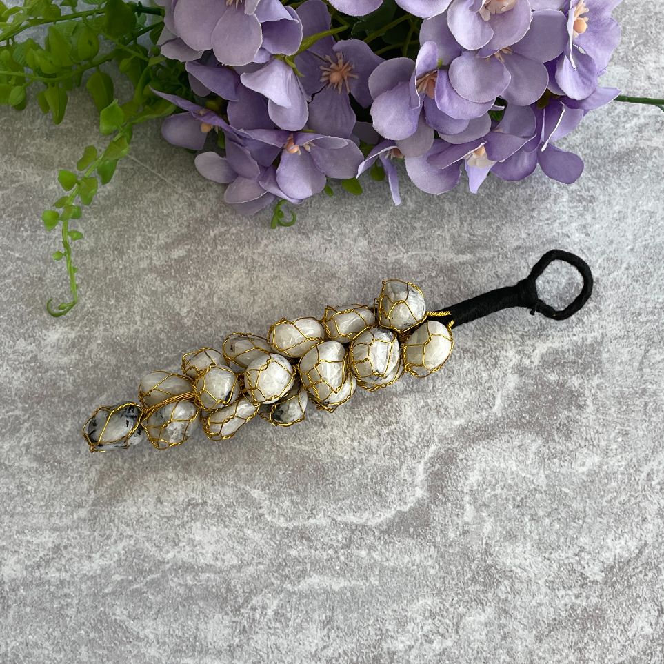 Mini Tumble Hanger - Rainbow Moonstone
