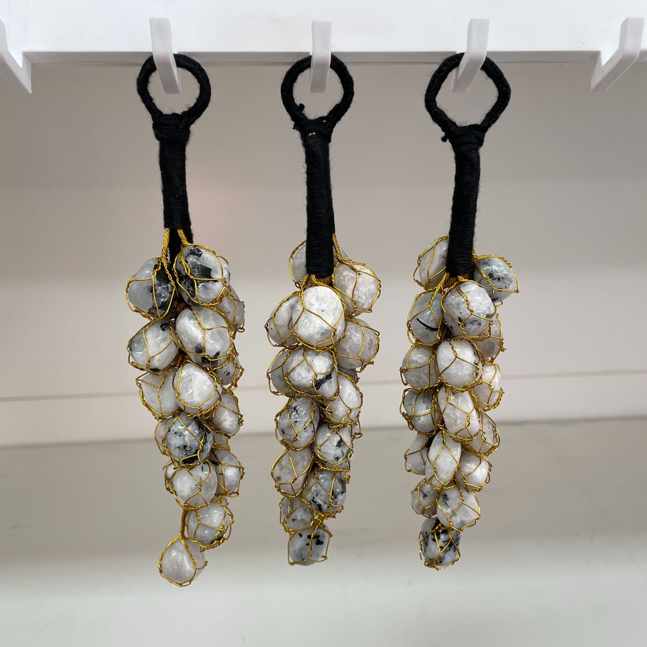 Mini Tumble Hanger - Rainbow Moonstone