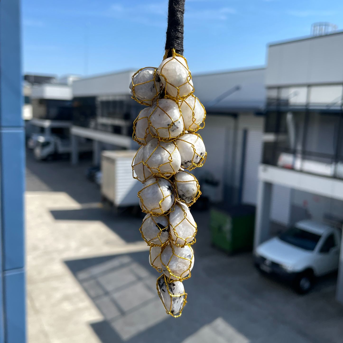 Mini Tumble Hanger - Rainbow Moonstone