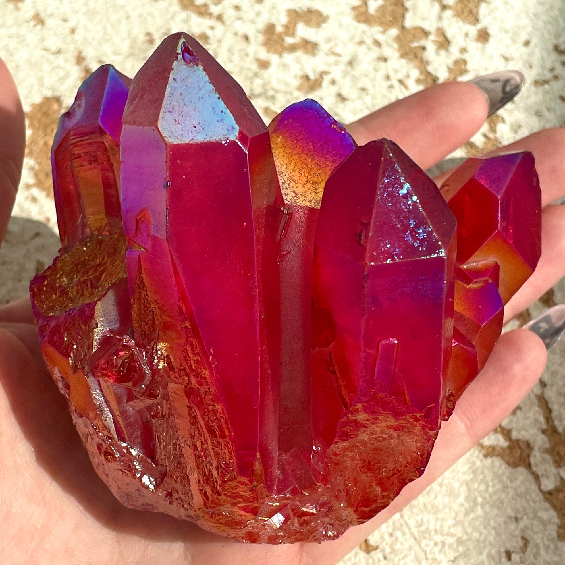 Ruby Red Aura Cluster - 04