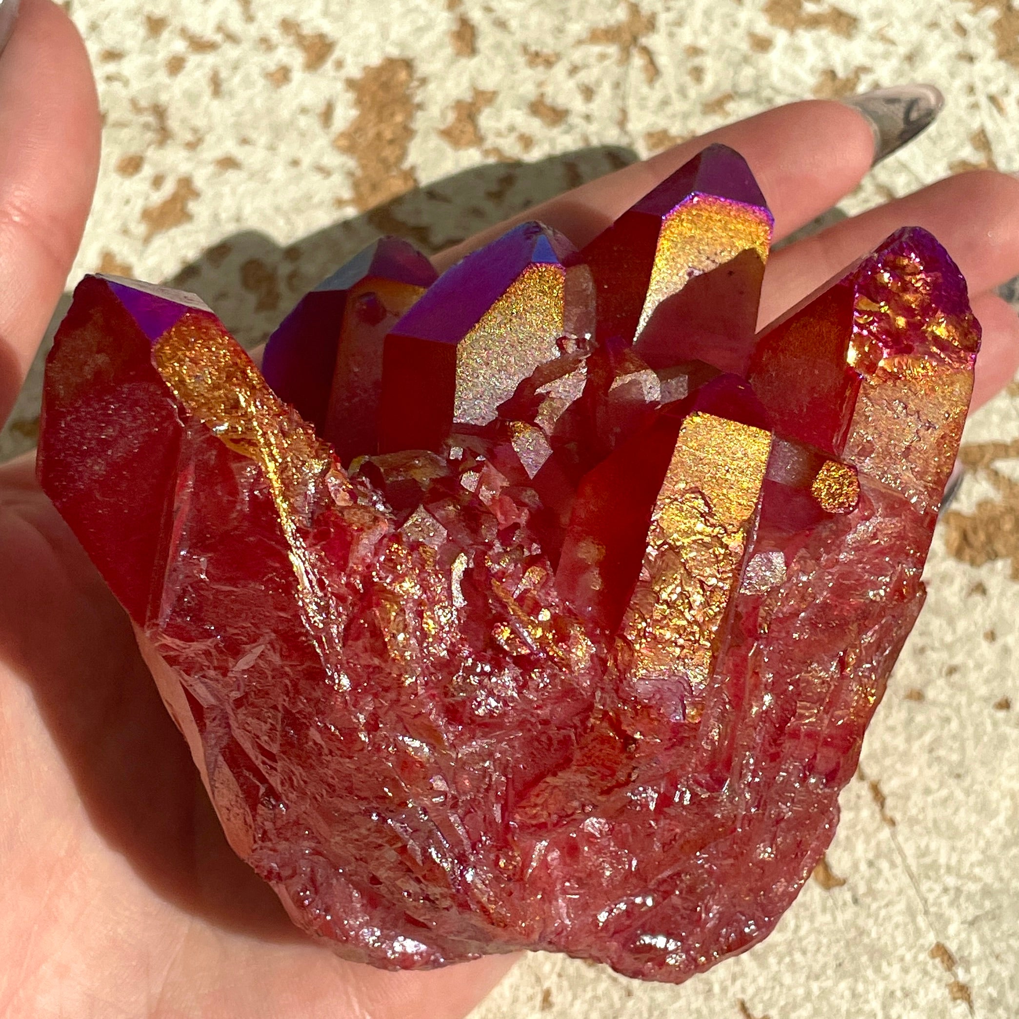 Ruby Red Aura Cluster - 04
