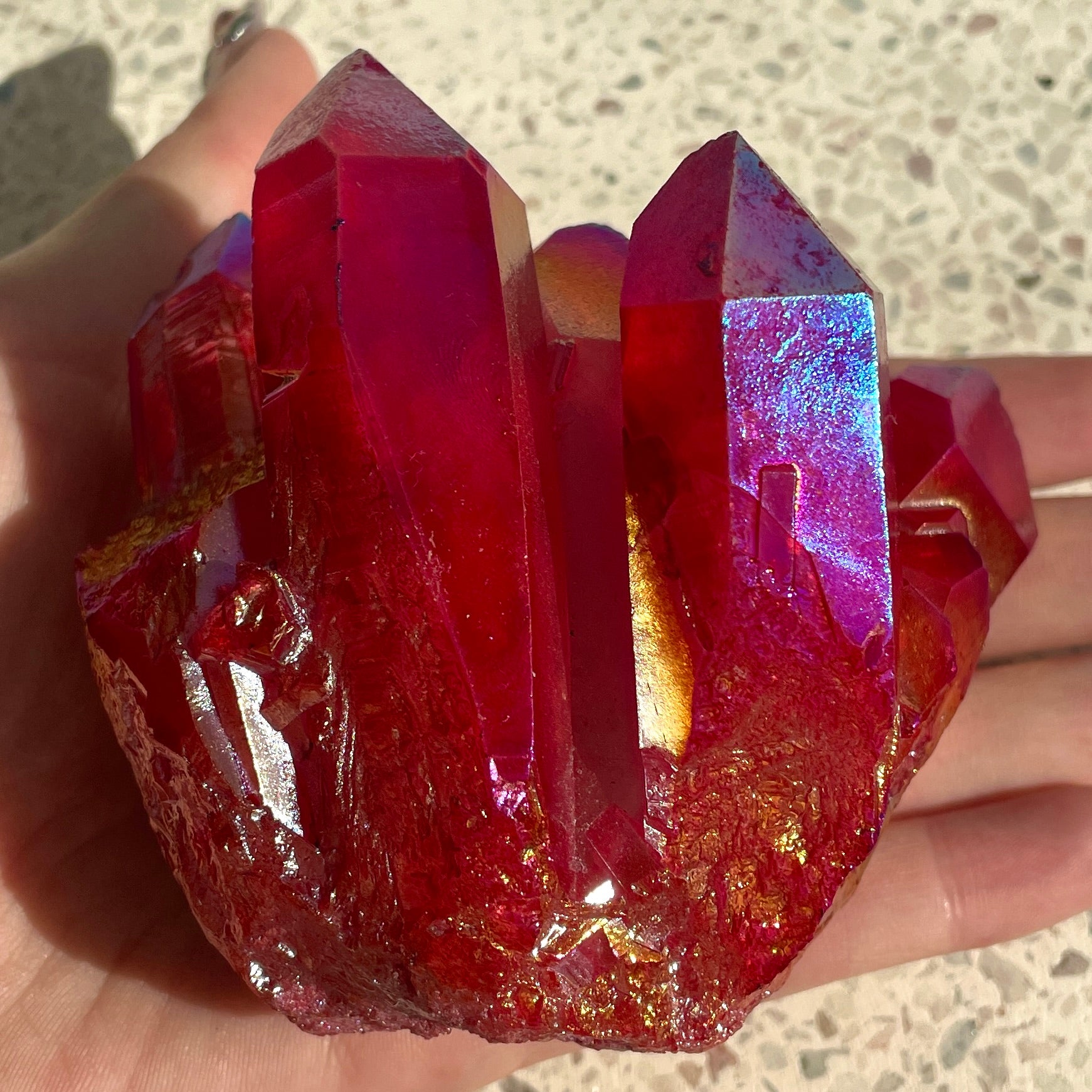 Ruby Red Aura Cluster - 04