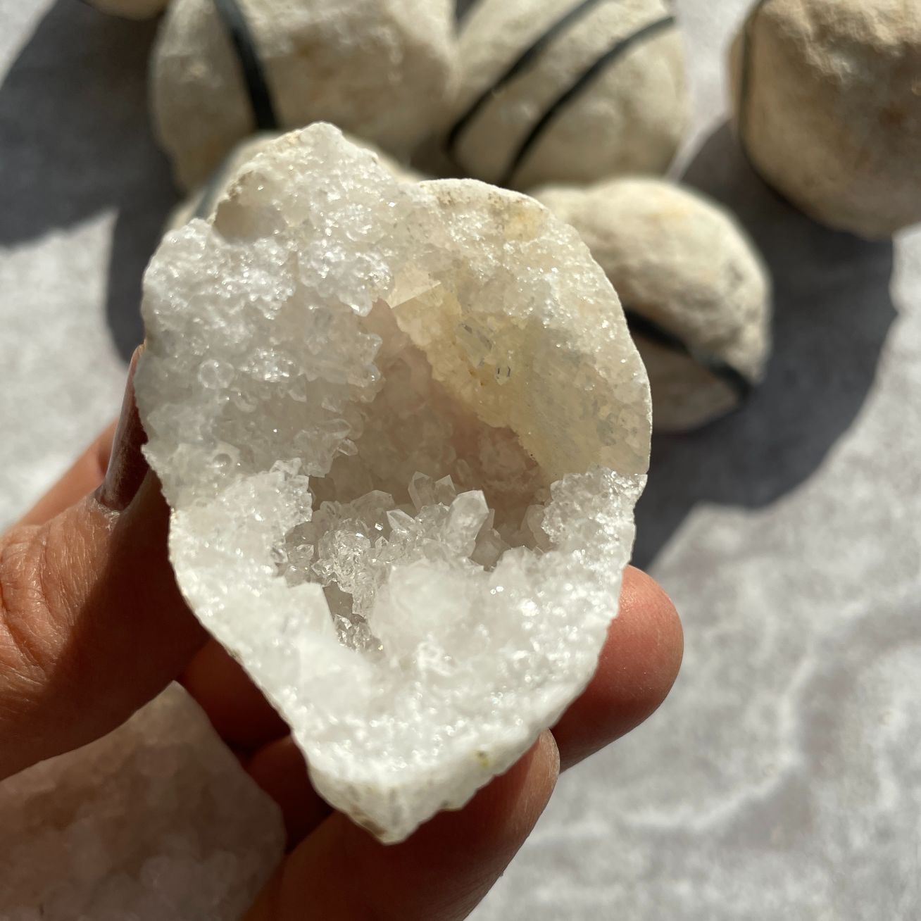 Quartz Thunder Egg Geode - SM