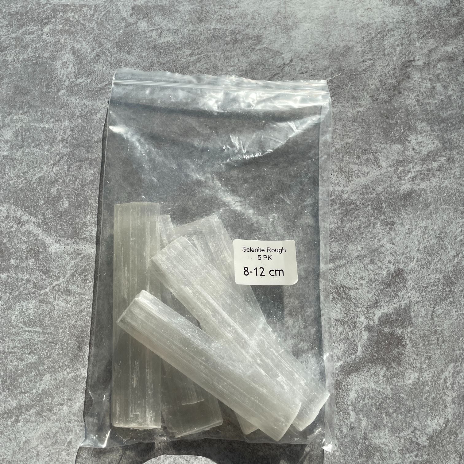 Selenite Rough 5pc - 8cm-12cm