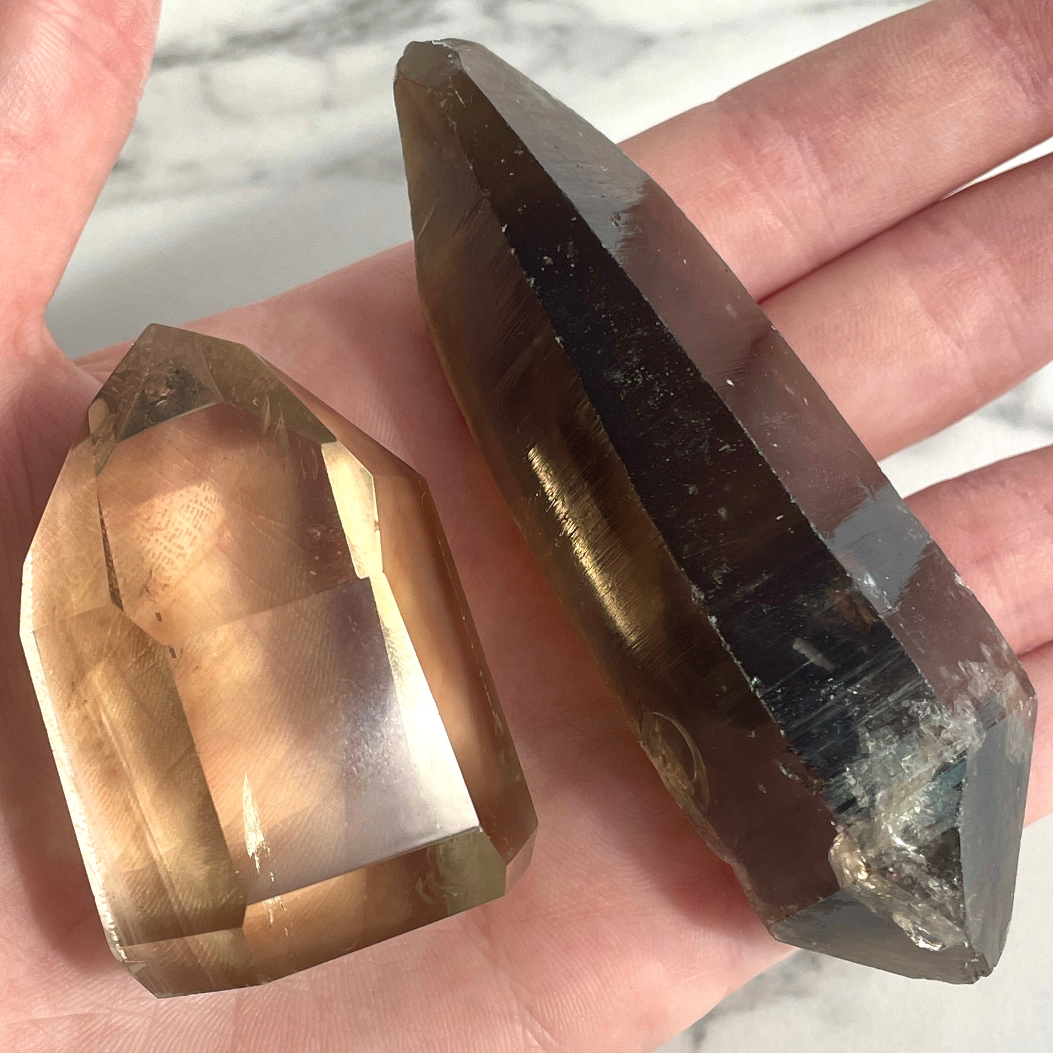 Smokey Quartz Generator Pair - M