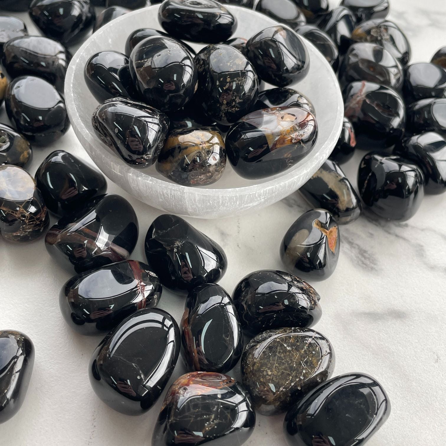 Black Onyx Tumbled 1KG (BR)