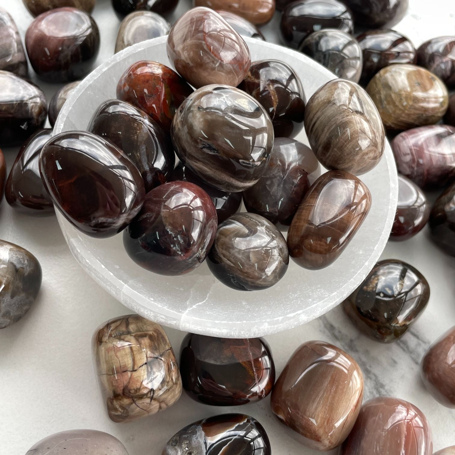 Firewood Agate Tumbled 1KG