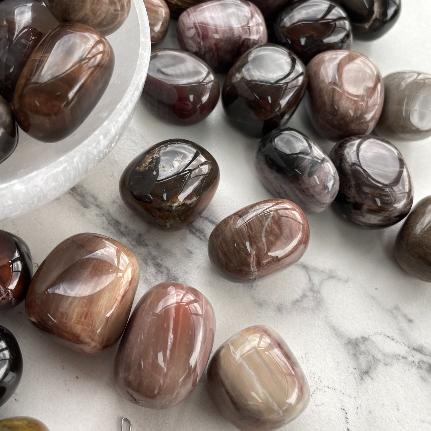 Firewood Agate Tumbled 1KG