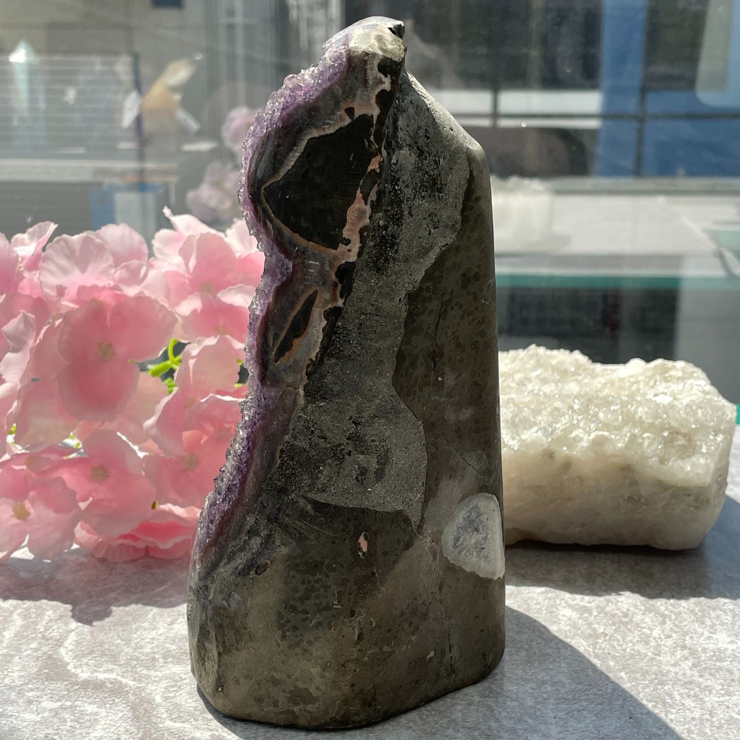 Amethyst - Cut Base Cluster - 84