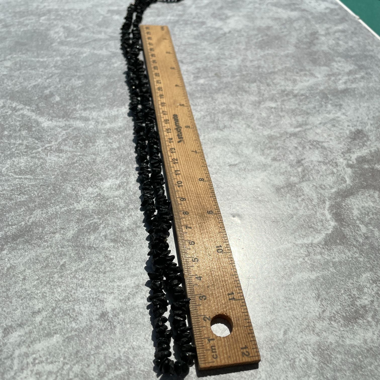 Black Tourmaline Chip Necklace
