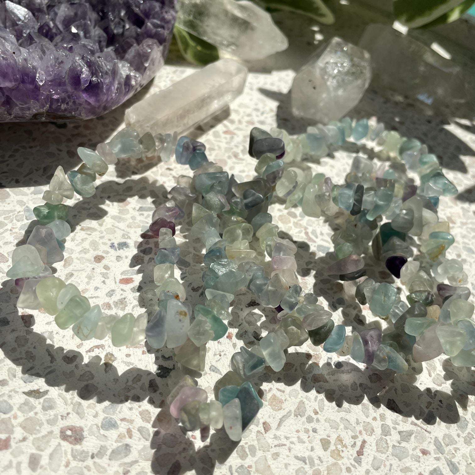 Fluorite Chip Bracelet