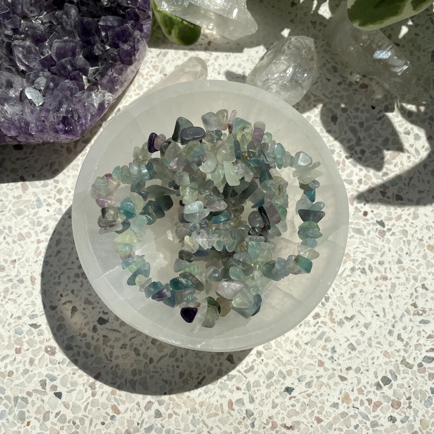 Fluorite Chip Bracelet