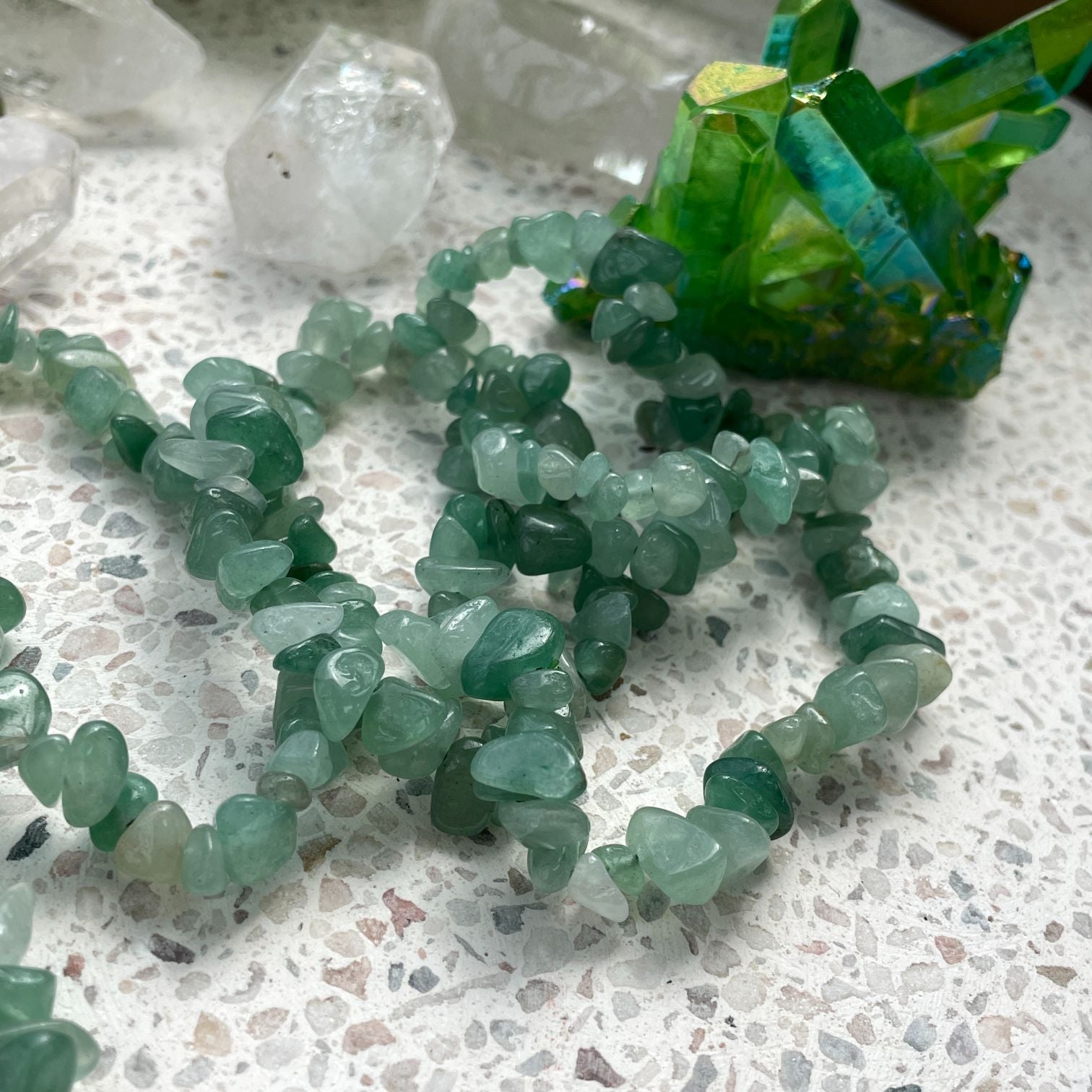 Green Aventurine Chip Bracelet Q1/A