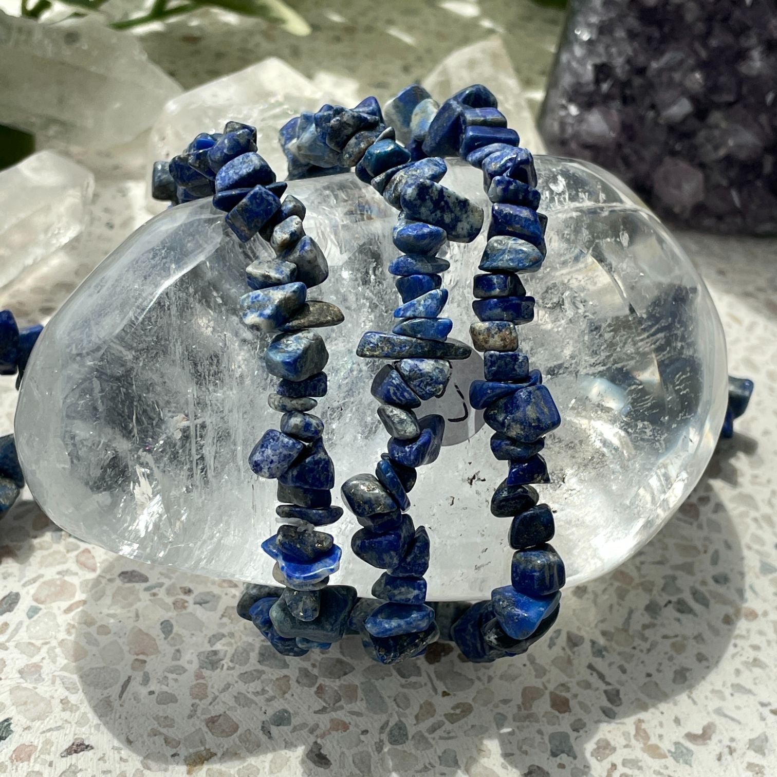 Lapis Lazuli Chip Bracelet