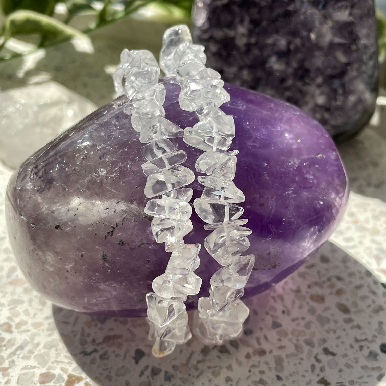 Clear Quartz Chip Bracelet (IN)
