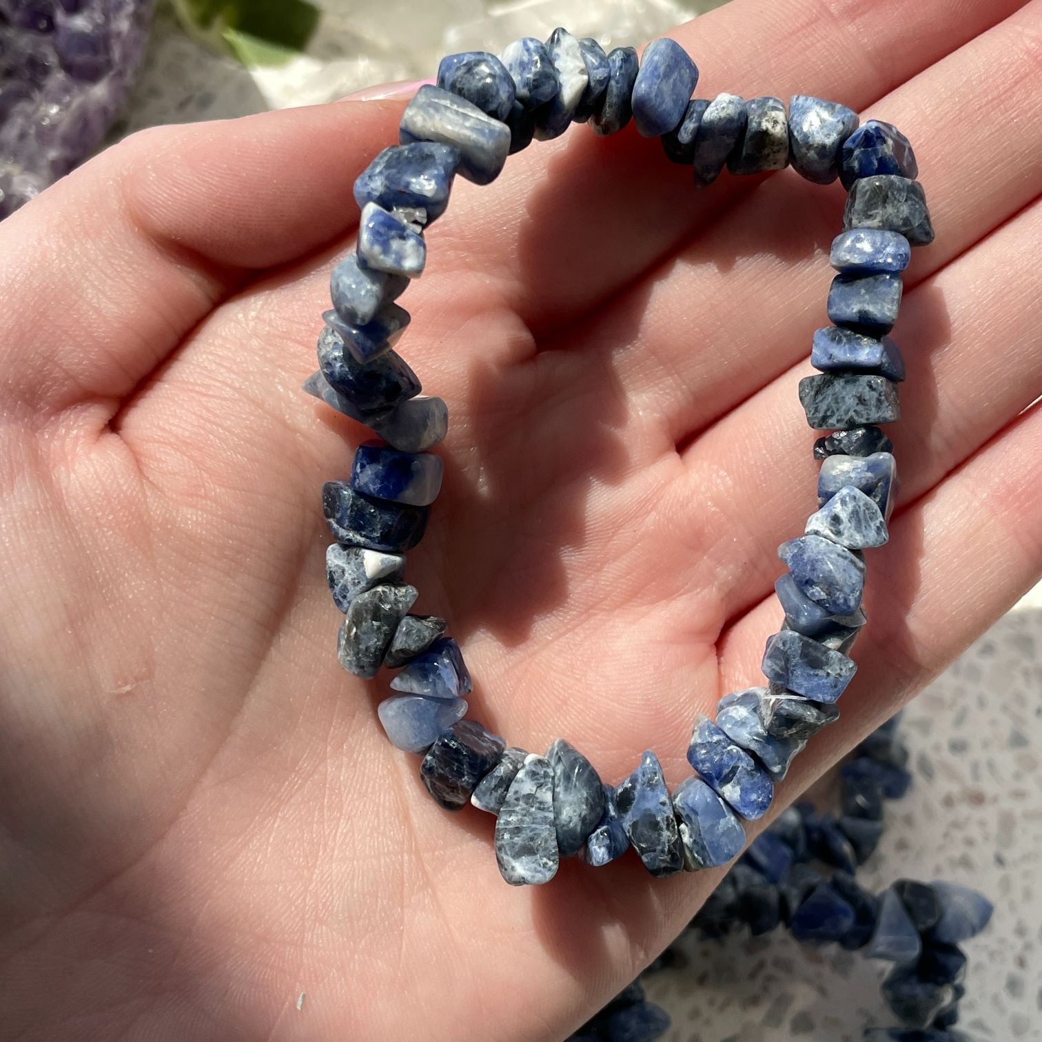 Sodalite Chip Bracelet