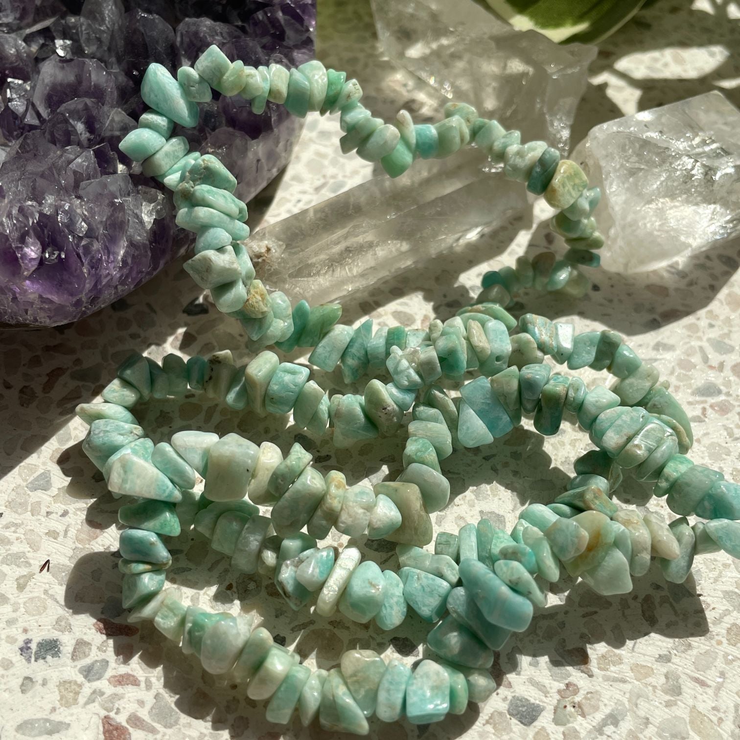 Amazonite Chip Bracelet