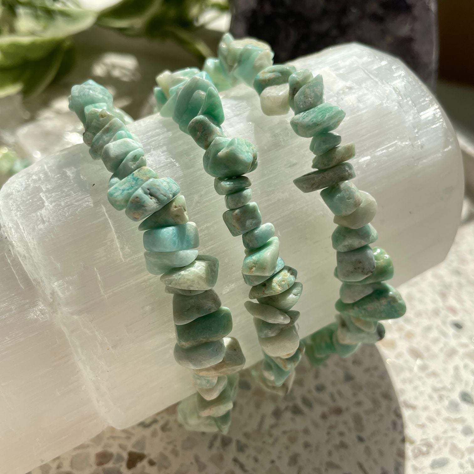 Amazonite Chip Bracelet