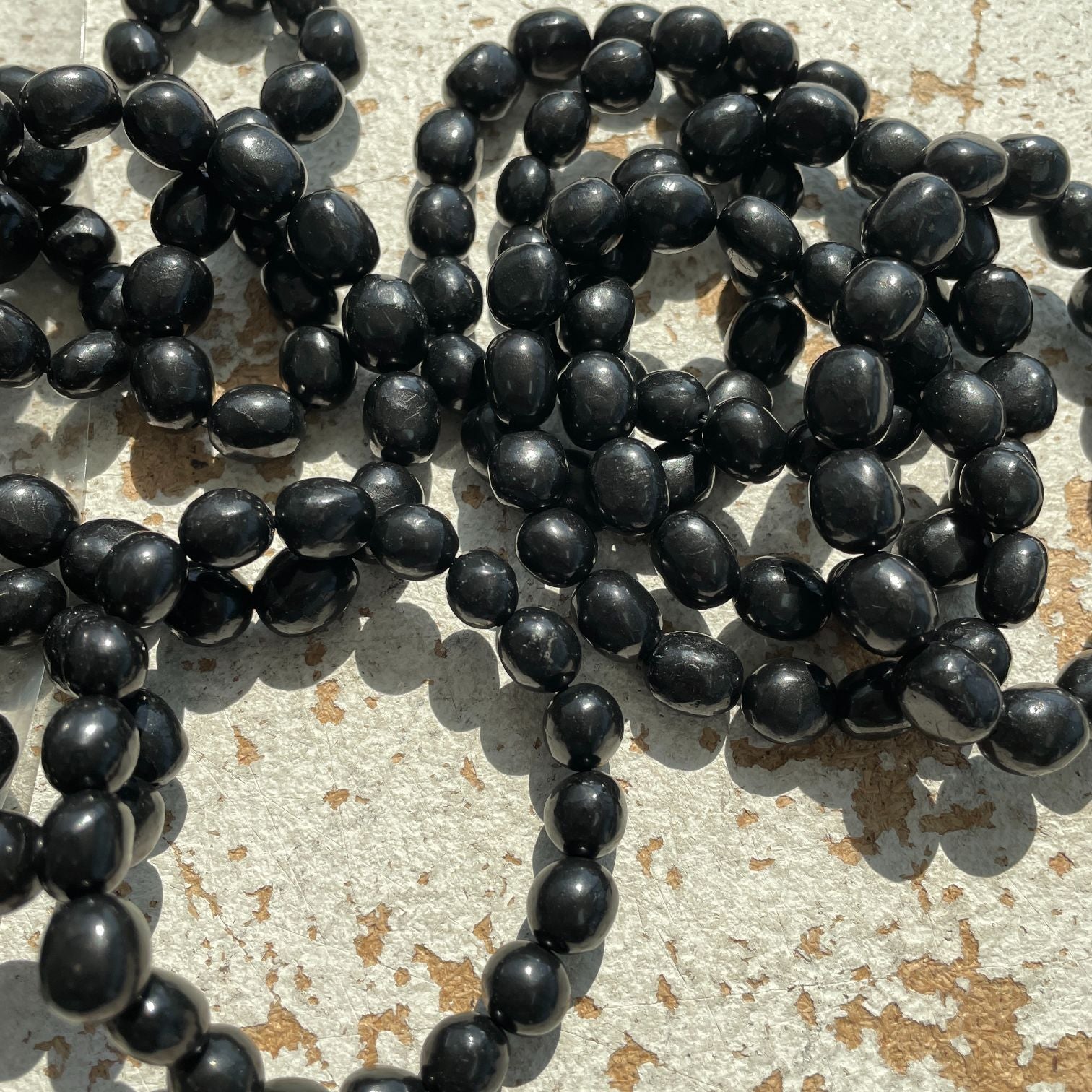 Shungite Beaded Nugget Bracelet