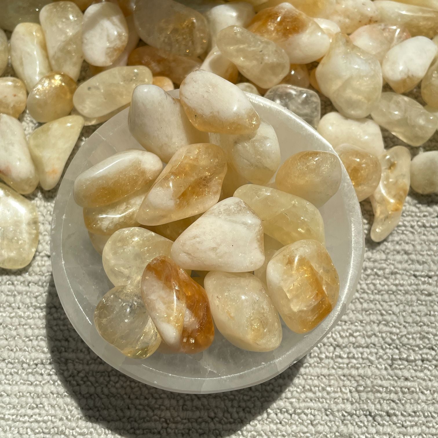 Citrine Tumbled - 1KG (100-120pc)