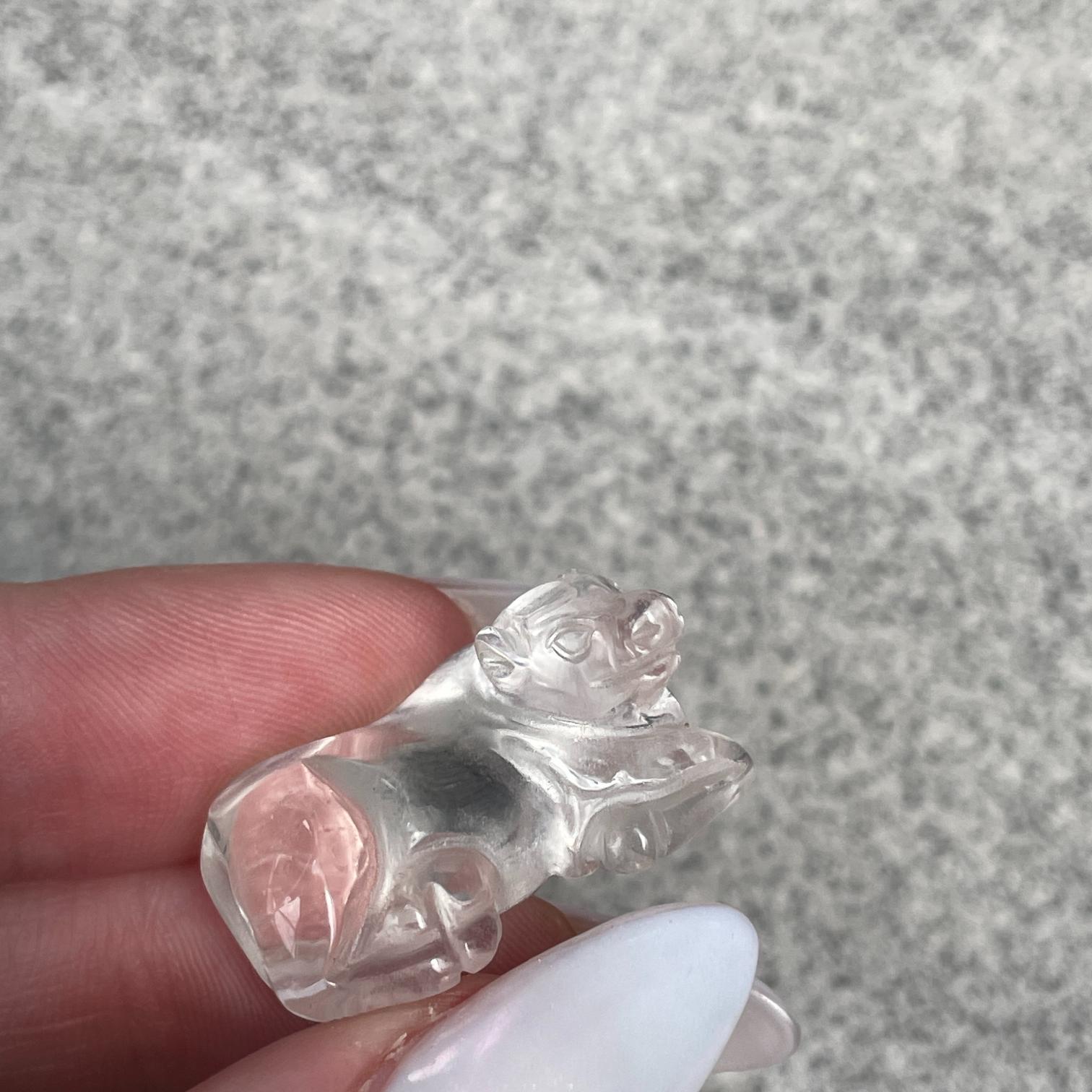Clear Quartz Mini Cow