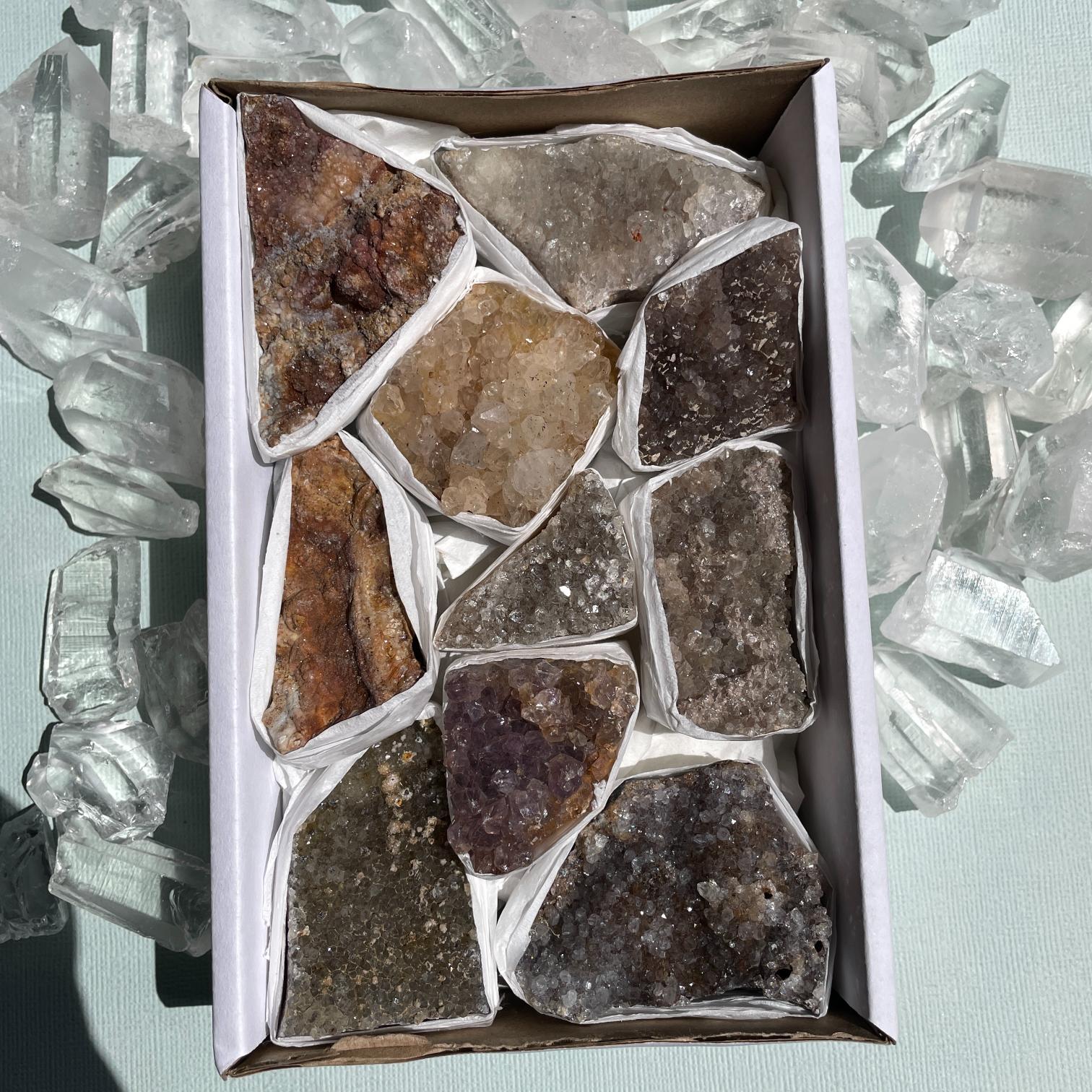 Druzy Quartz Cluster Tray - Small