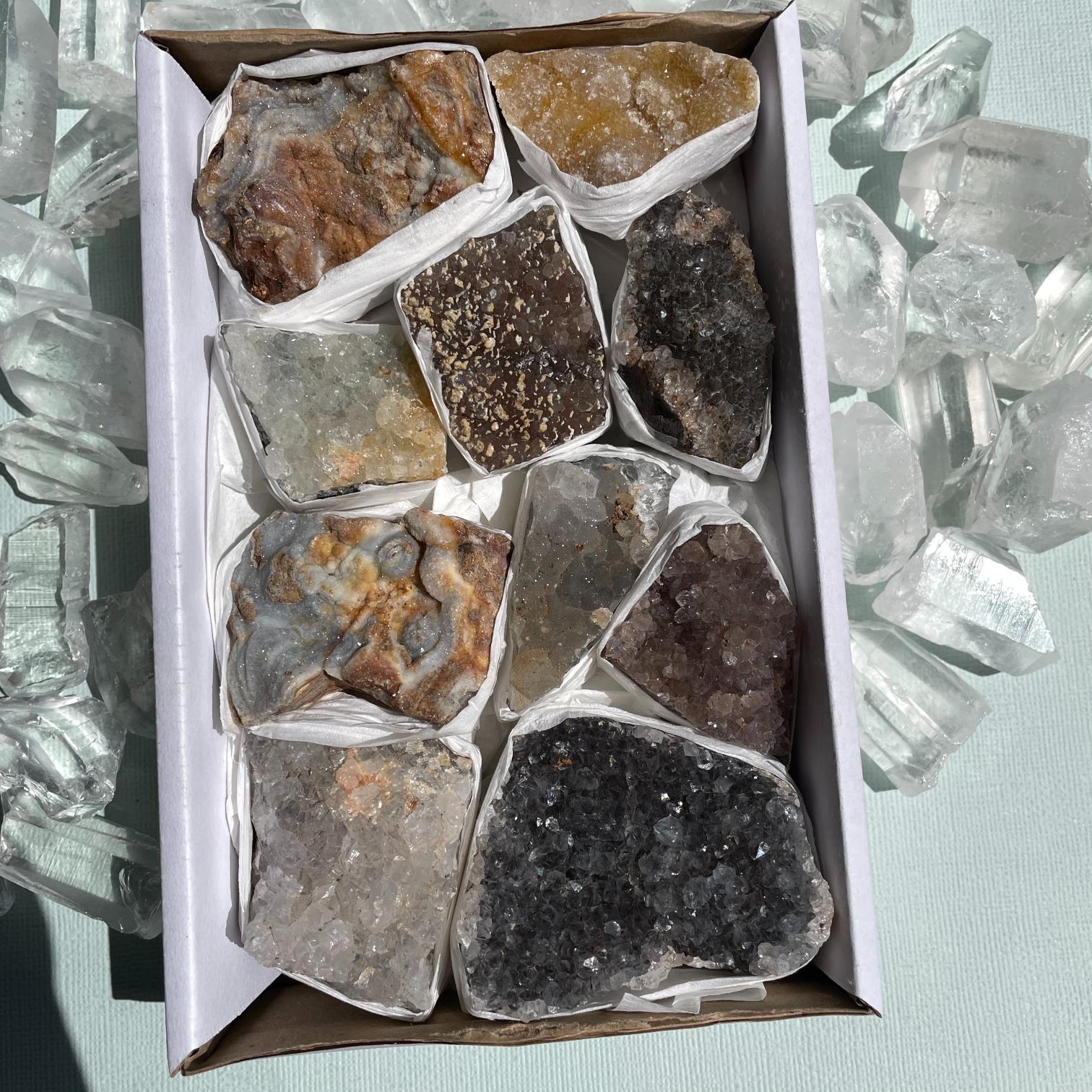 Druzy Quartz Cluster Tray - Small