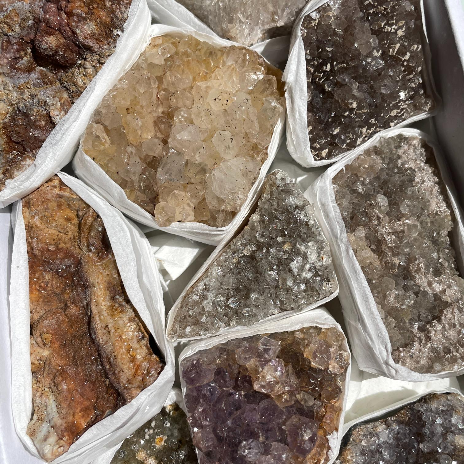 Druzy Quartz Cluster Tray - Small