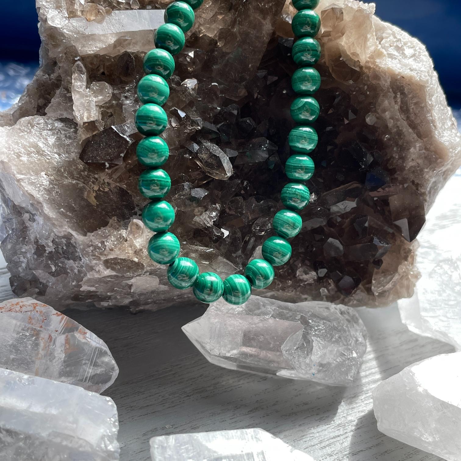 Malachite Beads Bracelet 6mm