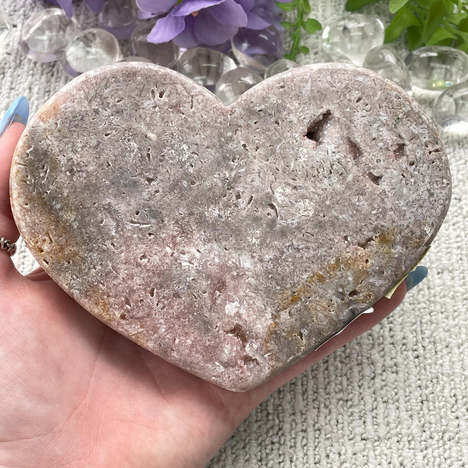 Pink Amethyst - Heart - H19